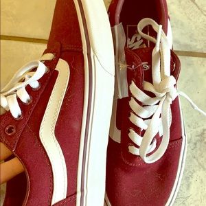 Burgundy vans